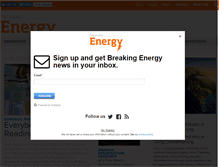 Tablet Screenshot of breakingenergy.com